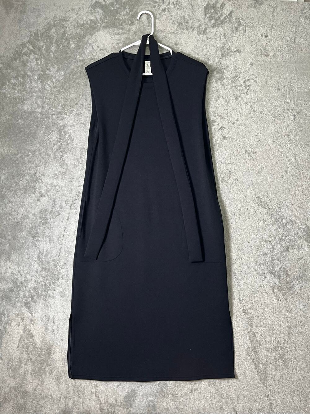 Spanx AirEssentials Tie-Waist Maxi Dress Minimalist Quiet Luxury Workwear Medium